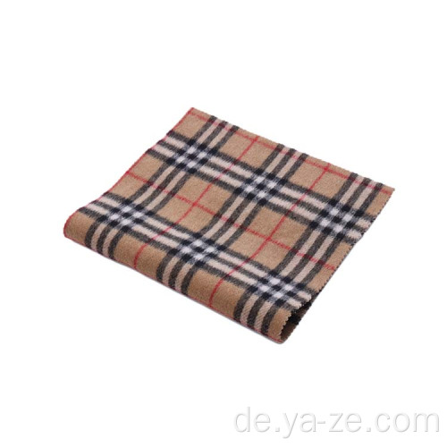 Winter gewebtes Plaid Fleece Wollstoff für Mantel